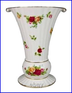 Royal Albert Old Country Roses Fluted 10-Inch Vase NEW IN THE BOX