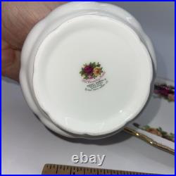 Royal Albert Old Country Roses Footed Creamer & Sugar Bowl Set with11 5/8 Tray