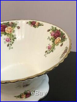 Royal Albert Old Country Roses Footed Fluted Large Bowl