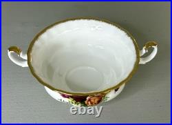 Royal Albert Old Country Roses Footed Soup Bowls Saucers Set of 8 Bone China