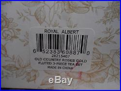 Royal Albert Old Country Roses GOLD TEAPOT Set NIB