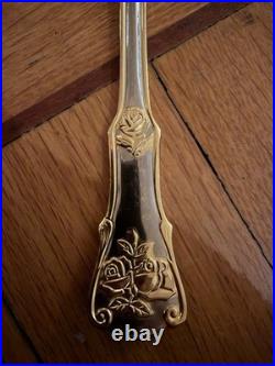 Royal Albert Old Country Roses Gold Accent 2 Pc Solid Serving Set NWB