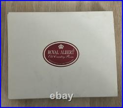 Royal Albert Old Country Roses Gold Plated fork set with cake server