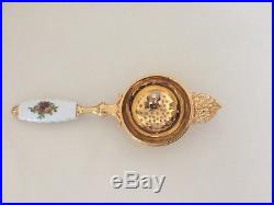 Royal Albert Old Country Roses Gold Tea Strainer