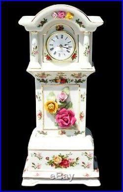 Royal Albert Old Country Roses Grandfather Clock