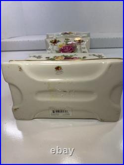 Royal Albert Old Country Roses Grandfather Clock 15 1/2 TESTED & WORKS Royal Albert Old Country Roses Grandfather Clock 15 1/2 TESTED & WORKS