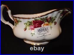 Royal Albert Old Country Roses Gravy Boat & Stand Brand With tag 2 piece