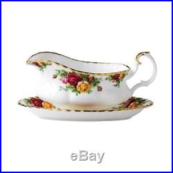 Royal Albert Old Country Roses Gravy Boat withStand