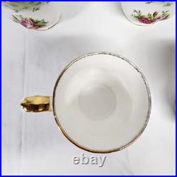 Royal Albert Old Country Roses Green Border Montrose Footed Coffee Cups 5