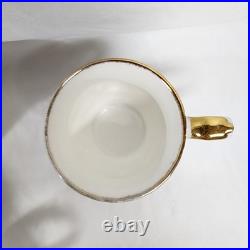 Royal Albert Old Country Roses Green Border Montrose Footed Coffee Cups 5