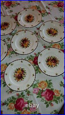 Royal Albert Old Country Roses Holiday 8 Salad Plates
