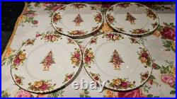 Royal Albert Old Country Roses Holiday Accent Plates Eight Nwt 9 Inches
