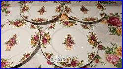 Royal Albert Old Country Roses Holiday Accent Plates Eight Nwt 9 Inches