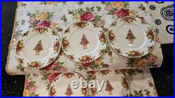 Royal Albert Old Country Roses Holiday Accent Plates Eight Nwt 9 Inches