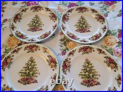 Royal Albert Old Country Roses Holiday Casual 8 Salad Accent Plates
