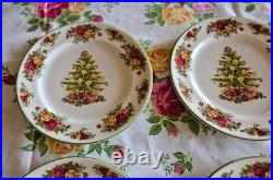 Royal Albert Old Country Roses Holiday Casual Classic 9 Inch Four Plates Set