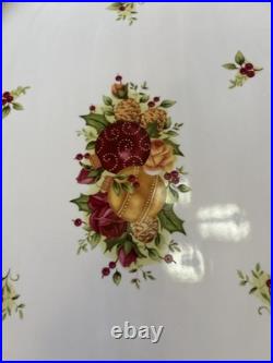 Royal Albert Old Country Roses Holiday Christmas Oval Platter 20