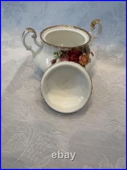 Royal Albert Old Country Roses Holiday Creamer Pitcher And Sugar Dish 3 Pieces