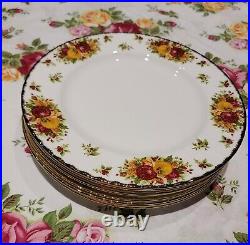 Royal Albert Old Country Roses Holiday Dinner 8 Plates