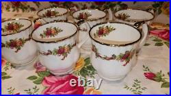 Royal Albert Old Country Roses Holiday Ribbons 6 Mugs