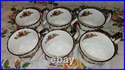 Royal Albert Old Country Roses Holiday Ribbons 6 Mugs