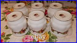 Royal Albert Old Country Roses Holiday Ribbons 6 Mugs