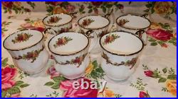 Royal Albert Old Country Roses Holiday Ribbons 6 Mugs