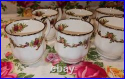Royal Albert Old Country Roses Holiday Ribbons 6 Mugs
