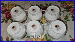 Royal Albert Old Country Roses Holiday Ribbons 6 Mugs