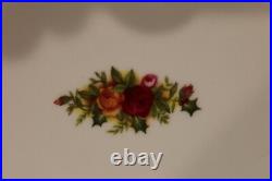 Royal Albert Old Country Roses Holiday Ribbons Bone China England 12 Salad Plate