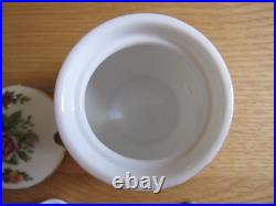 Royal Albert Old Country Roses Jam Sugar Pot Spoon Set