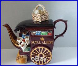 Royal Albert Old Country Roses Kirvan's Coffee, Tea, Cocoa Cart Teapot Paul Cardew
