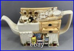 Royal Albert Old Country Roses Kitchen Sink Decorative Teapot Vintage NIB