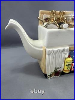 Royal Albert Old Country Roses Kitchen Sink Decorative Teapot Vintage NIB