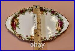 Royal Albert Old Country Roses Kitty Cat Kitten Posy Salt Pepper Shaker Set Tray
