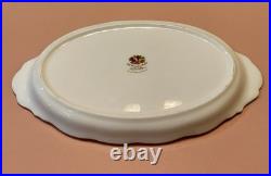 Royal Albert Old Country Roses Kitty Cat Kitten Posy Salt Pepper Shaker Set Tray