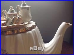 Royal Albert Old Country Roses LARGE Teapot 1996 coffee creamer cup tea platter