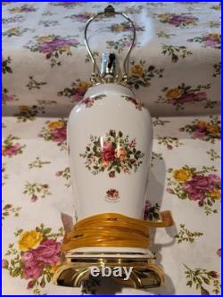 Royal Albert Old Country Roses Lamp No Shade Made In England