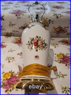 Royal Albert Old Country Roses Lamp No Shade Made In England