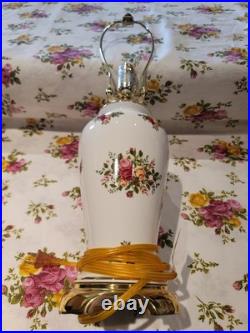 Royal Albert Old Country Roses Lamp No Shade Made In England Royal Albert Old Country Roses Lamp No Shade Made In England