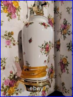 Royal Albert Old Country Roses Lamp No Shade Made In England