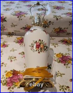 Royal Albert Old Country Roses Lamp No Shade Made In England