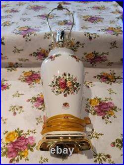 Royal Albert Old Country Roses Lamp No Shade Made In England
