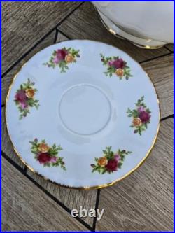 Royal Albert Old Country Roses Large 6 Cup Teapot Cups Saucers Made In England