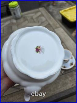 Royal Albert Old Country Roses Large 6 Cup Teapot Cups Saucers Made In England