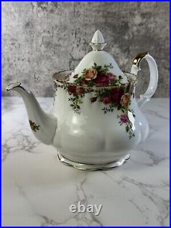 Royal Albert Old Country Roses Large 7.5 Teapot With Lid 1962 Must See