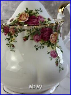 Royal Albert Old Country Roses Large 7.5 Teapot With Lid 1962 Must See