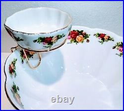 Royal Albert Old Country Roses Large Chip & Dip Bowl Centerpiece Tableware