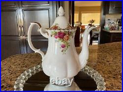 Royal Albert Old Country Roses Large Coffee Pot Made In England
