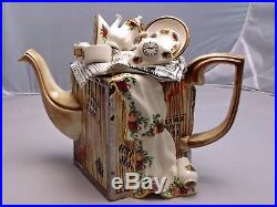 Royal Albert Old Country Roses Large Moving Day Teapot Paul Cardew, Gift Idea